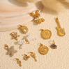 Exquisite Diy Diverse Diamond Pendant Accessories Stainless Steel Gold Plated Versatile Pendant Collection