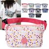 Waist Bag Printed Nylon Cloth Bag Lightweight Shoulder Crossbody Bag Casual Chest Bag