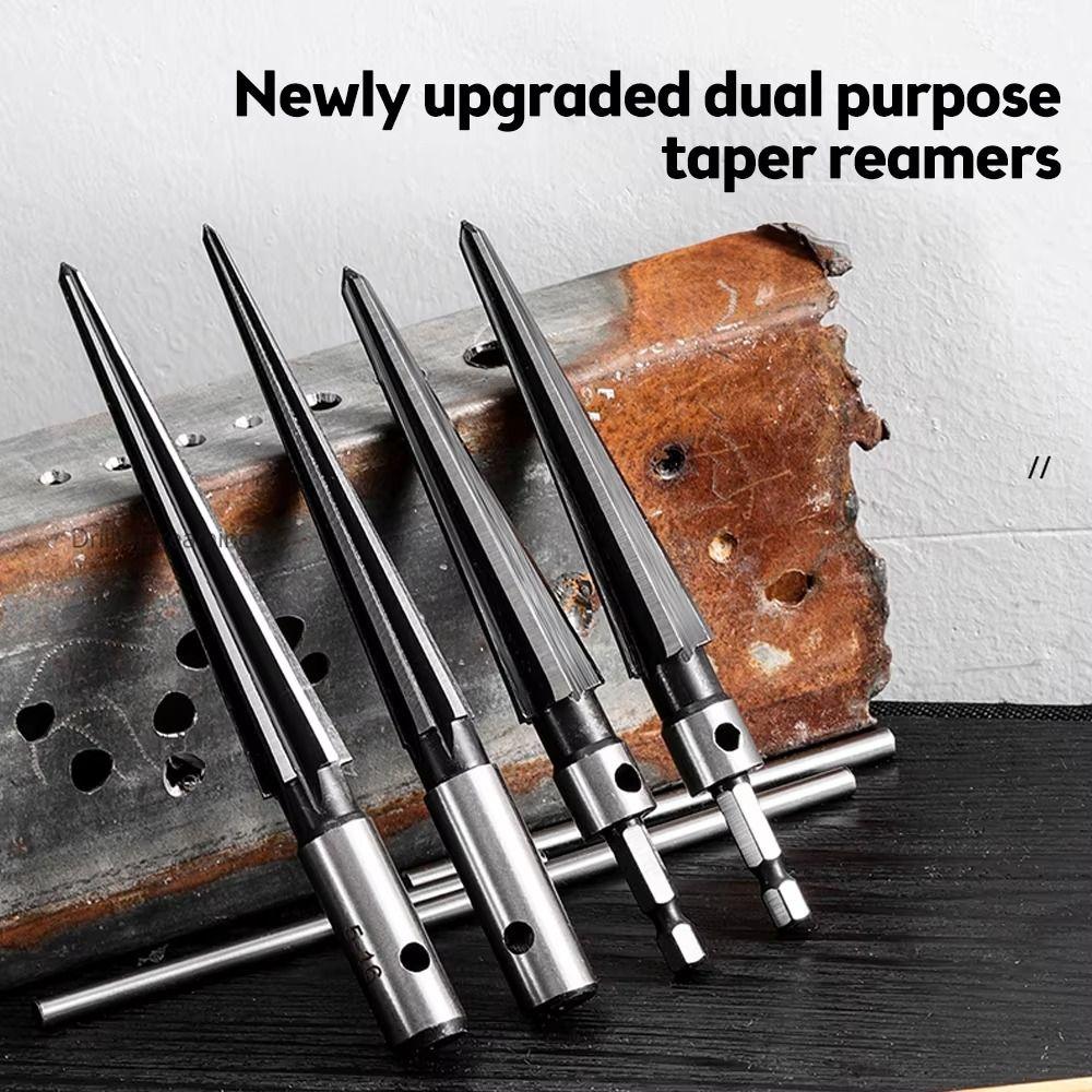 Chamfer Tapered Reamer Tool Carbon Steel Metal Hole Opener Taper Reamer Set Hand Reamer Tool