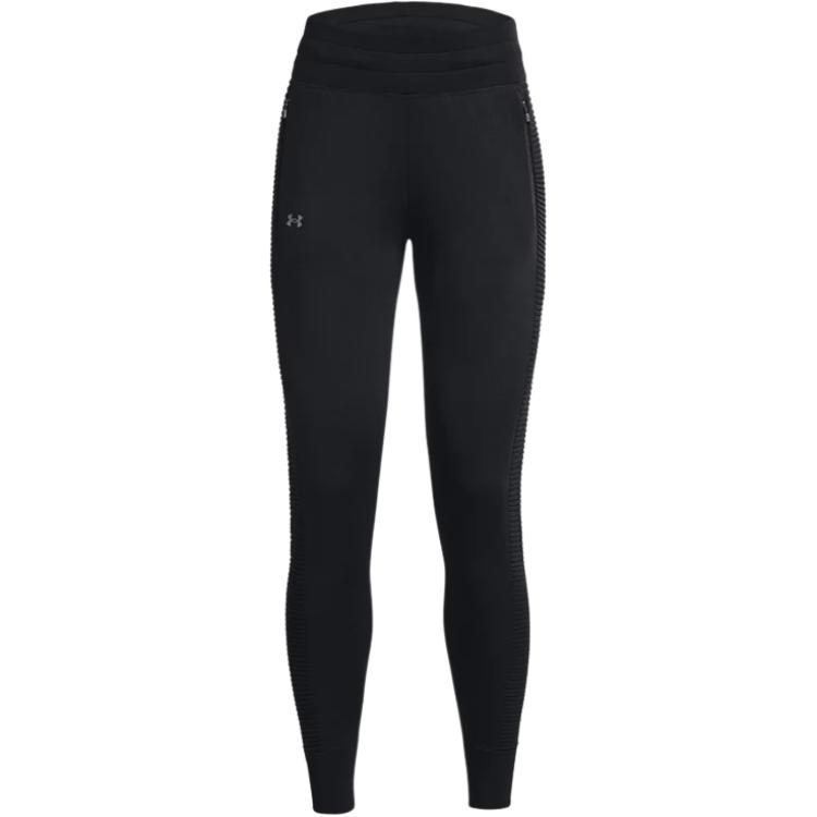 Under Armour Твердый логотип Slim Fit ребристый пояс конические ребристые манжеты джоггеры женские джоггеры черные 1373333-001