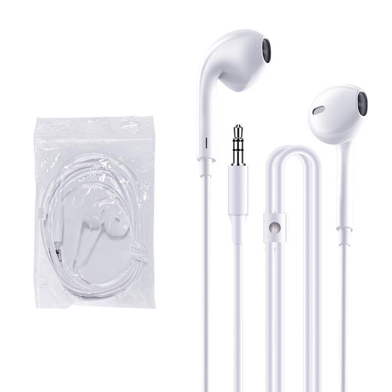 3.5mm Half-In-Ear Wired Earphones for E-Sports, Karaoke, Apple, Android, and Computers