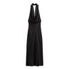 Kaslead New Arrival Women's Clothing Fashion Style Slim Looking Hanging Collar Silk Satin Texture Dress 8500331