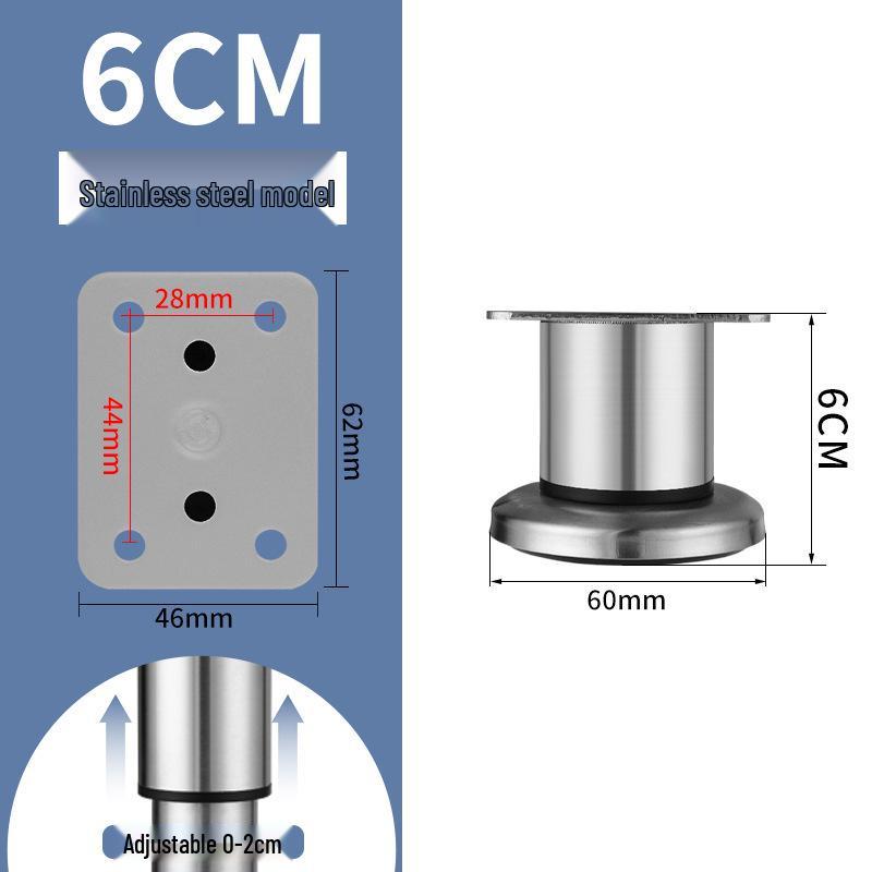 Регулируемые ножки из нержавеющей стали для дивана, тумбы под телевизор, журнального столика, шкафчика для ванной и кровати.