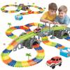 Children's DIY Electric Racing Car & LED Train Educational Toy Set