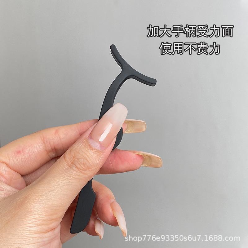 Curved Wide False Eyelash Tweezer Beginner Makeup Lash Application Auxiliary Tool