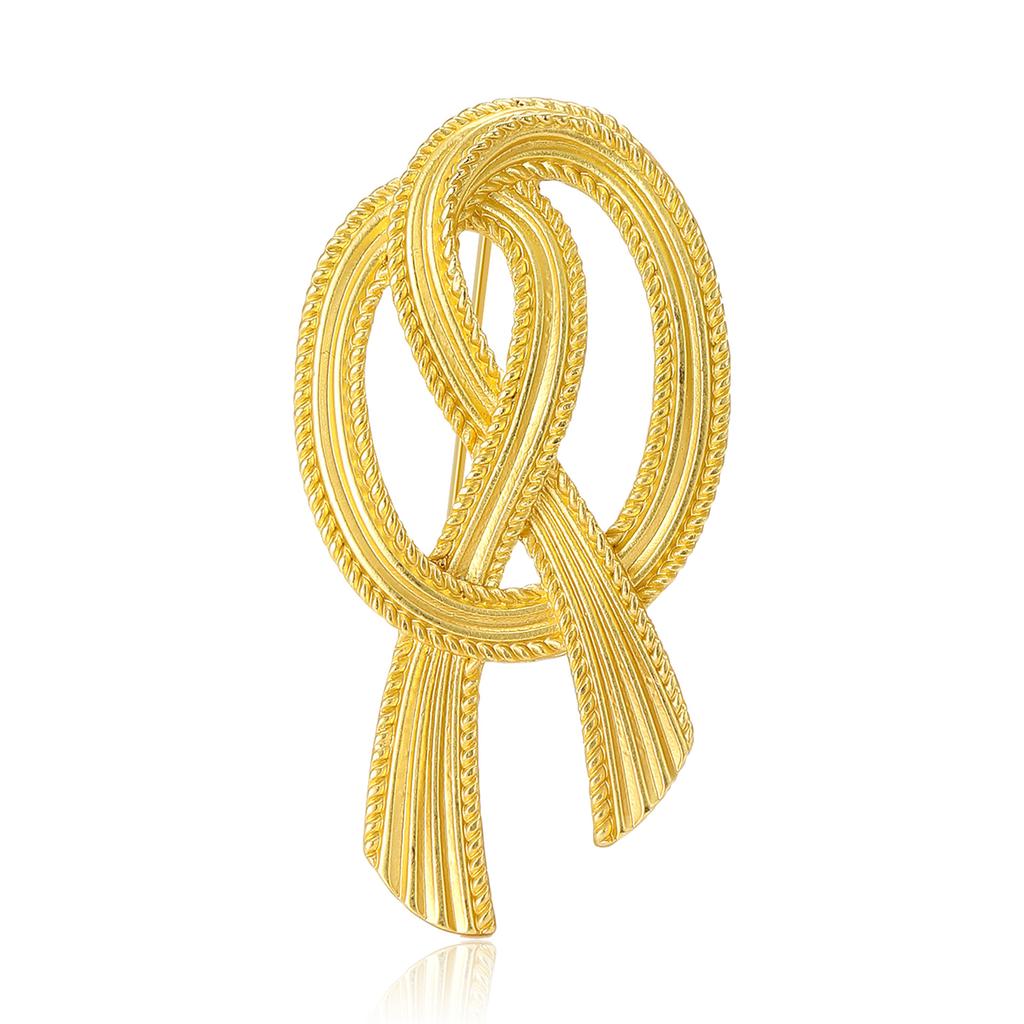 Vintage French Haute Sense Bow Brooch Fashion Versatile Women'S Dress Suit Accessories Corsage Medieval Pin