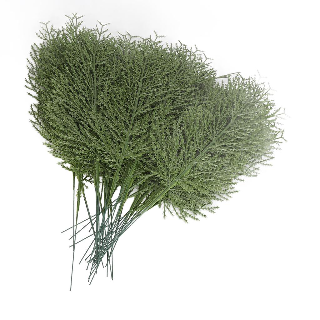 40 шт. Искусственные сосновые ветки, Поддельные рождественские стебли кипариса, Искусственные сосновые ветки для рождественских елок, Гирлянд, Букетов