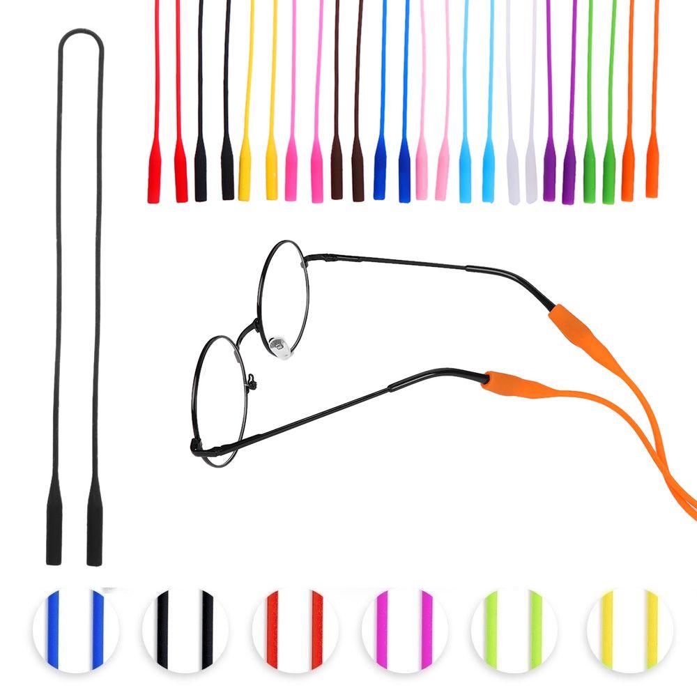 2 шт. Держатели для ремешков, Высокоэластичная цепочка для очков, Силиконовые ремешки для очков, Противоскользящие веревочки для солнцезащитных очков