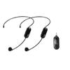 UHF Dual Wireless Lavalier & Headset Microphone for Teachers and Outdoor Performances
