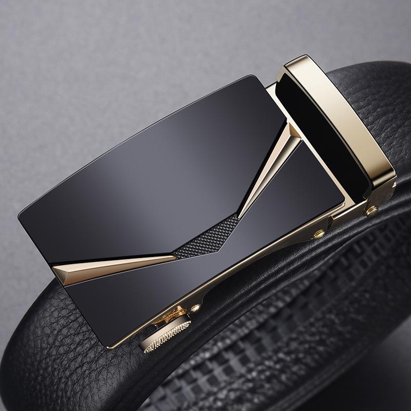 Men's Automatic Buckle Leather Belt - Business Casual Waist Belt