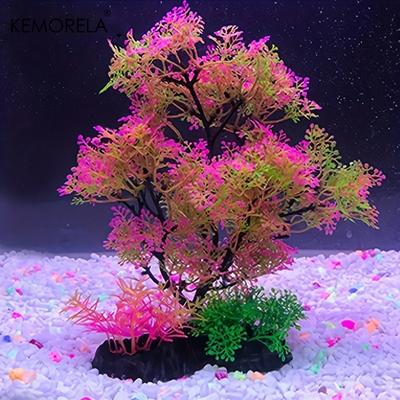 KEMORELA Декор для аквариума Ландшафтный дизайн аквариума Пластиковые водоросли Имитация водорослей Маленький подводный мир Ландшафтный декор