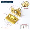1Set Cabinet Gate Closet Door Ball Catch with Screws Door Latch Set Durable Door Stopper