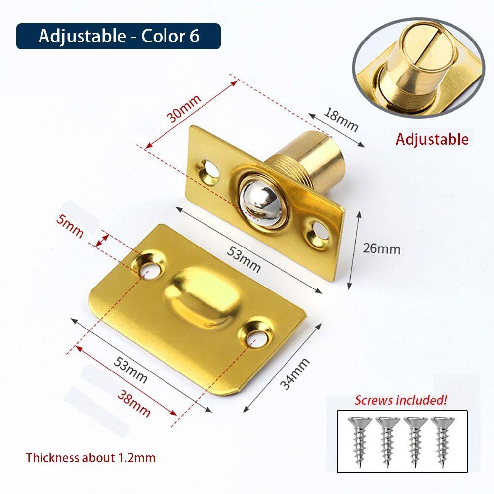 1Set Cabinet Gate Closet Door Ball Catch with Screws Door Latch Set Durable Door Stopper