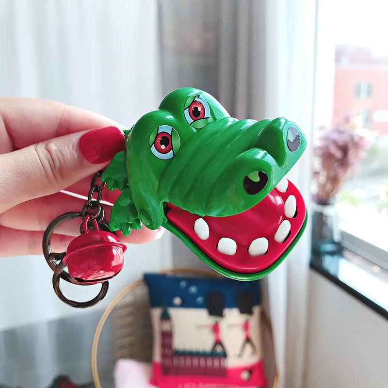 Creative Crocodile Bite Toy Keychain Cute Cartoon Bag Pendant Exquisite Children's Unique Small Toy Bulk