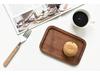 Japanese Solid Wood Rectangular Walnut Tray - Dinner, Dessert, or Fruit Plate