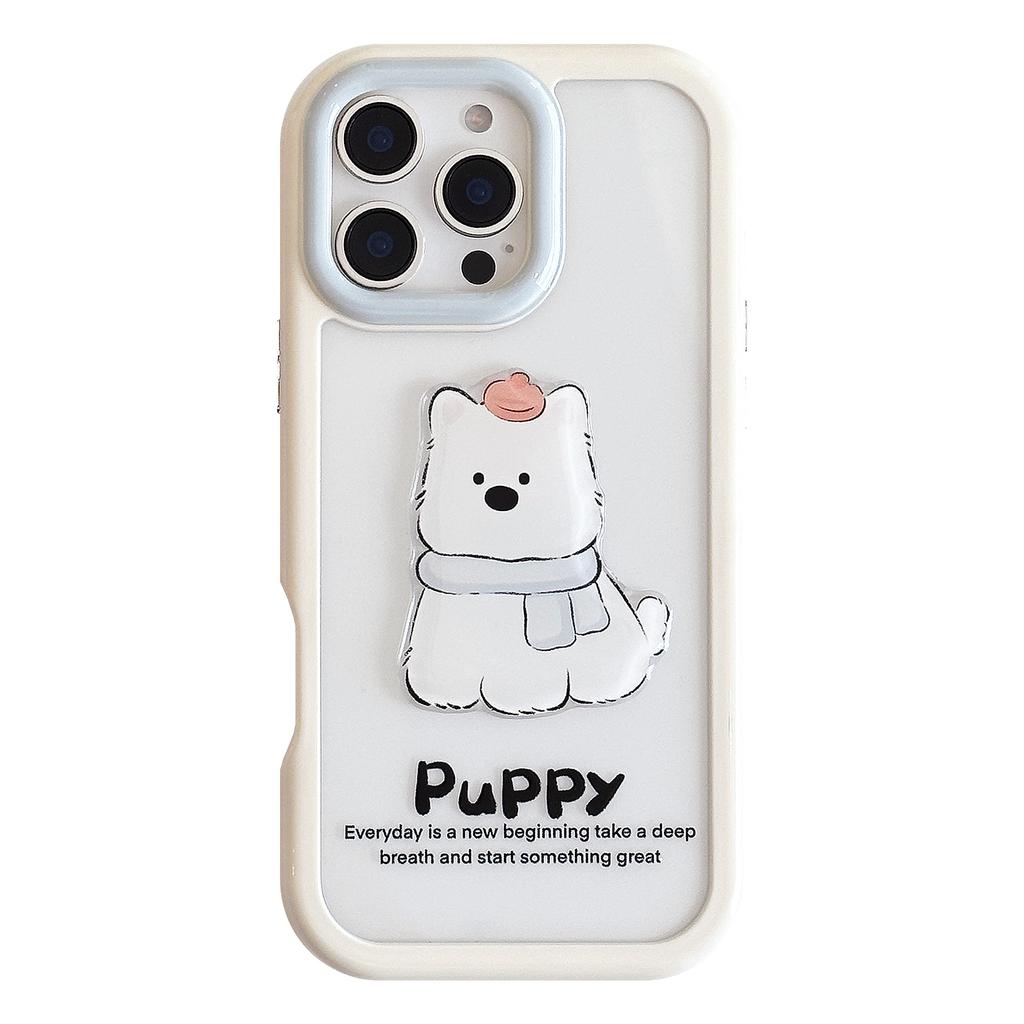 Cute Three-dimensional for IPhone15 for Apple 16 Mobile Phone Case 17ProMax Couple Cartoon 11 Acrylic