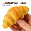Slow Rising Croissant Squishy Squeeze Fidget Toy Odorless Soft Anti-Anxiety Stress Relief for Daily Play