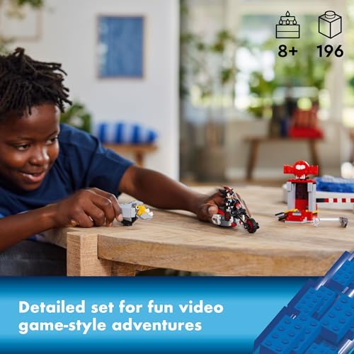 Конструктор LEGO Соник Хеджихог и Шэдоу Хеджихог Побег, Игрушечный мотоцикл, Фигурка персонажа видеоигры, Игрушка Соник для детей, Подарок геймеру, Возраст 8+, 76