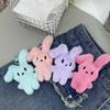 Rabbit Keyring Lovely Plush Stuffed Animal Keychain For Women Girls Versatile Bag Charm Pendant Birthday Gift