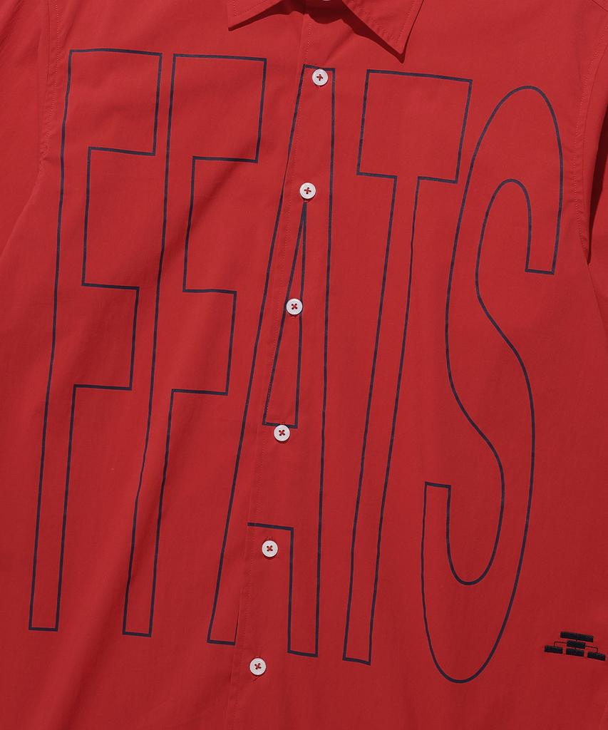 NICEGHOSTCLUB Ffats Poplin Shirt_Red(Ng2Esuw300A)