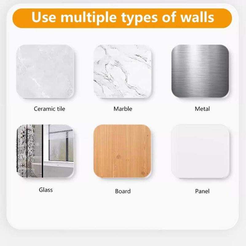 Portable Wall Mount Bathroom Ashtrays Sturdy Carbon Steel Toilet Smoker Accessories for Hotel Home Easily Installion