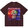 Хлопковая футболка плотностью 230 г/м² 100% Хлопок Heavy Metal Футболка с принтом рок-группы Популярная музыка Унисекс Тяжелая хлопковая футболка