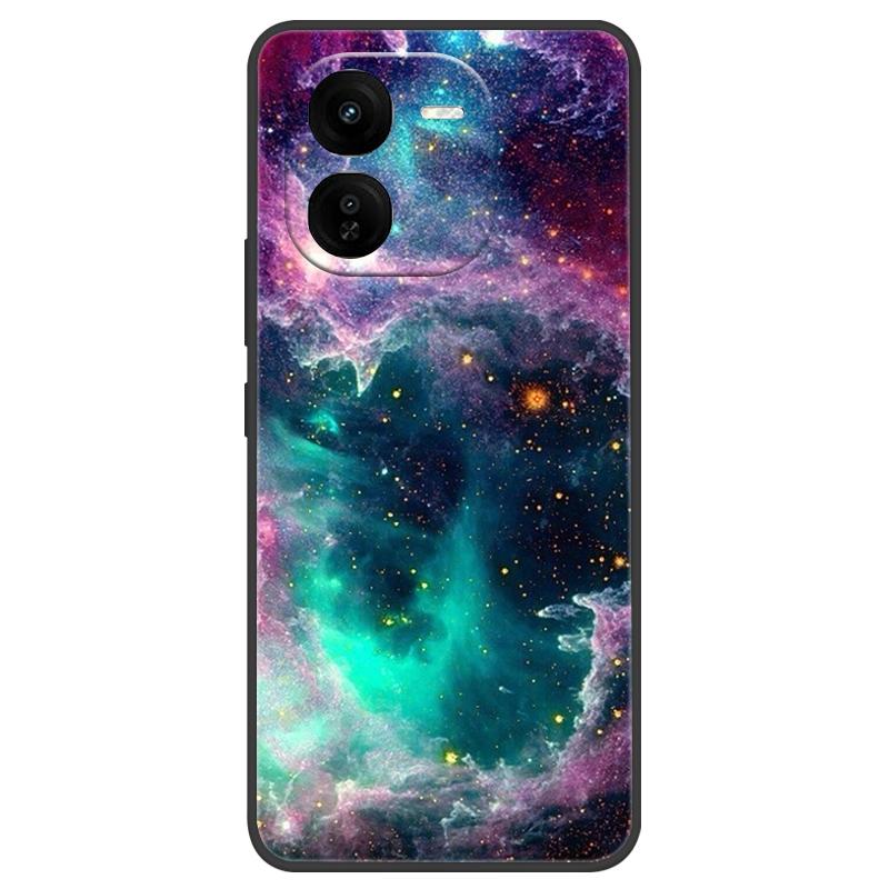 Для Vivo IQOO Z9x Чехол Силиконовый Роскошный Космический Мягкий Бампер для Vivo IQOO Z9 Turbo Чехол для Телефона TPU Funda Для IQOOZ9 Turbo Модный