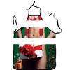 Polyester Waterproof Apron With Fun Cartoon Prints For Couples Cooking And Party Use