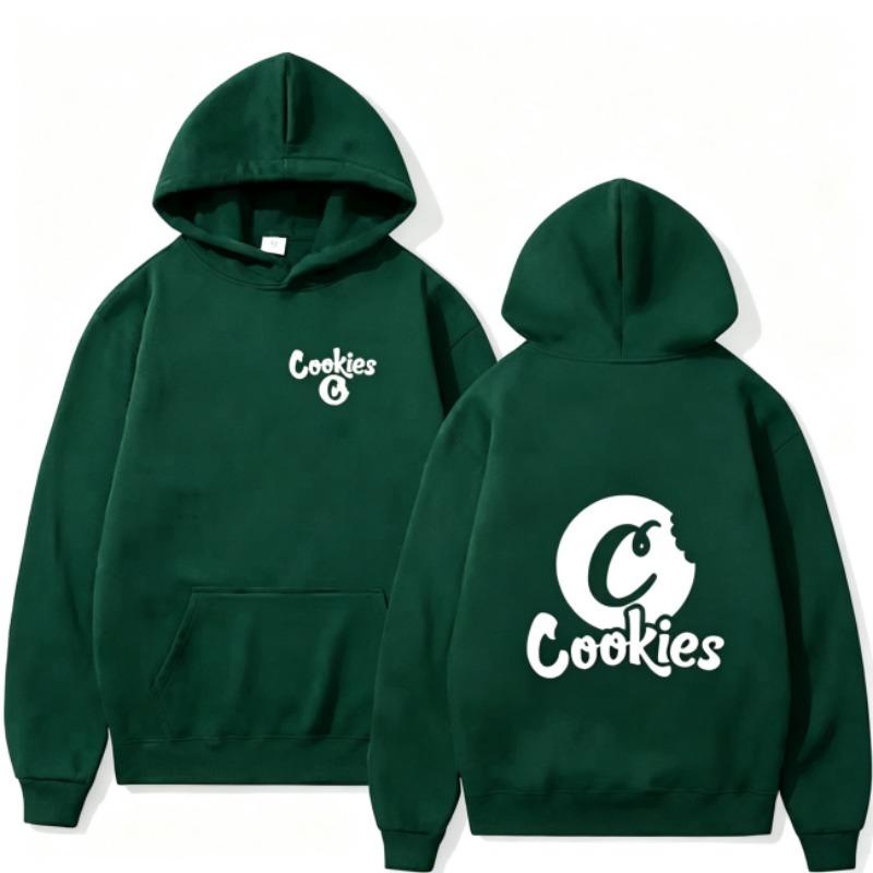 Autumn Men's Women's Hoodies Cookies Letter Printing Unisex Fashion Pullover Long Sleeves Loose Casual Vintage Sweatshirts