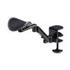 Armrest Clamp Type Height Adjustment 360 Degree Rotation Weight Capacity 5kg Reduces Strain On Shoulders and Elbows Black Work Desk Attached Armrest