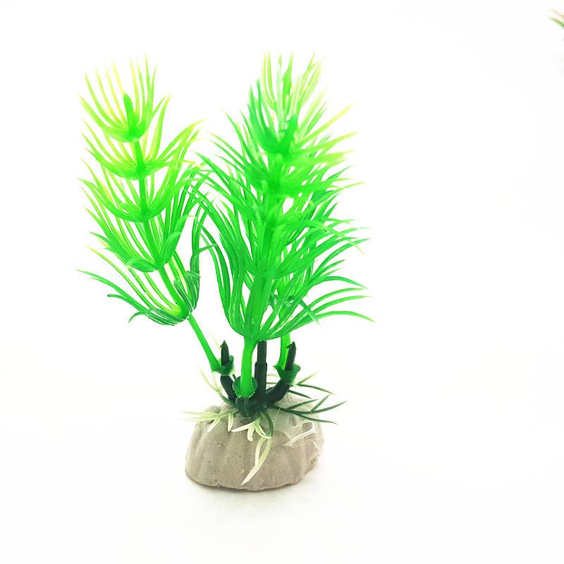 Fish Tank Decor: Artificial Aquatic Plants & Reptile Leaves