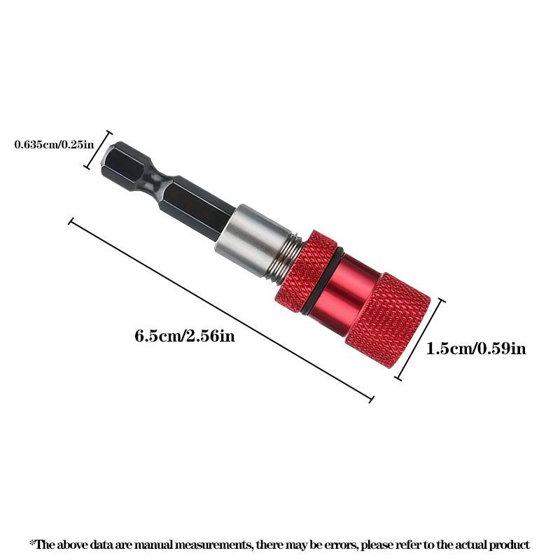 Colored Anti-shedding Magnetic Drill Extension Bar, 6.35 Hex Shank, Industrial Grade Durable.
