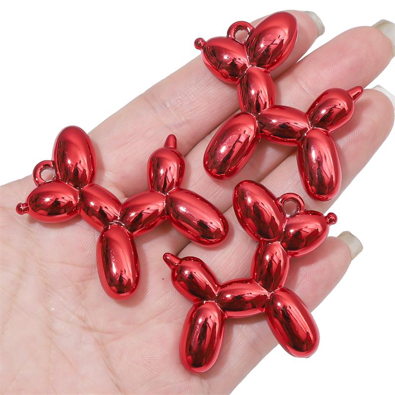 1/2 шт. акриловый гальванический УФ-шар подвеска в форме собаки подвески для изготовления ювелирных изделий своими руками серьги-браслеты