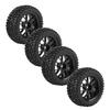 4pcs Set Racing Off Road Car Tires Rubber Tyre Wheel Rim for 1:10 Vehicle Part