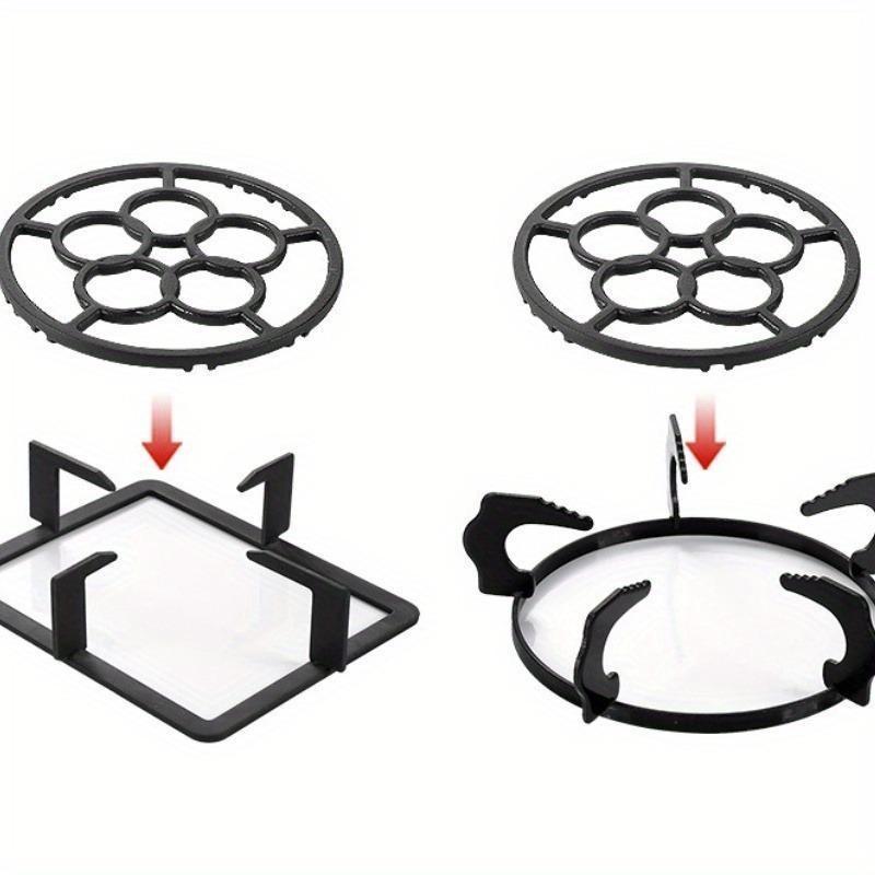 Подставка для кухонной газовой плиты, Универсальная подставка для кастрюли, Решетка для варочной панели, Маленькая полка для молочника с противоскользящим покрытием