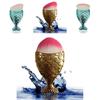 Кисть для макияжа русалки с дизайном рыбьей чешуи для нанесения на лицо и тональной основы