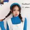 11 Colors Simple Solid Sponge Headband Women Fashion Vintage Hair Bands Headwear New Hair Accessories