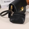 PATIKIL 5" x 3.5" Кошелек-монетница, 2 шт., Кожаный кошелек для мелочи на молнии с брелоком-кольцом, Маленькая сумка-органайзер для мужчин и женщин, ЧерныйОранжевый