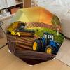 1pc Combine Harvester Tractor Themed High-quality Umbrella,Automatic Opening and Closing Umbrella,Multi-functional Umbrella G0811306