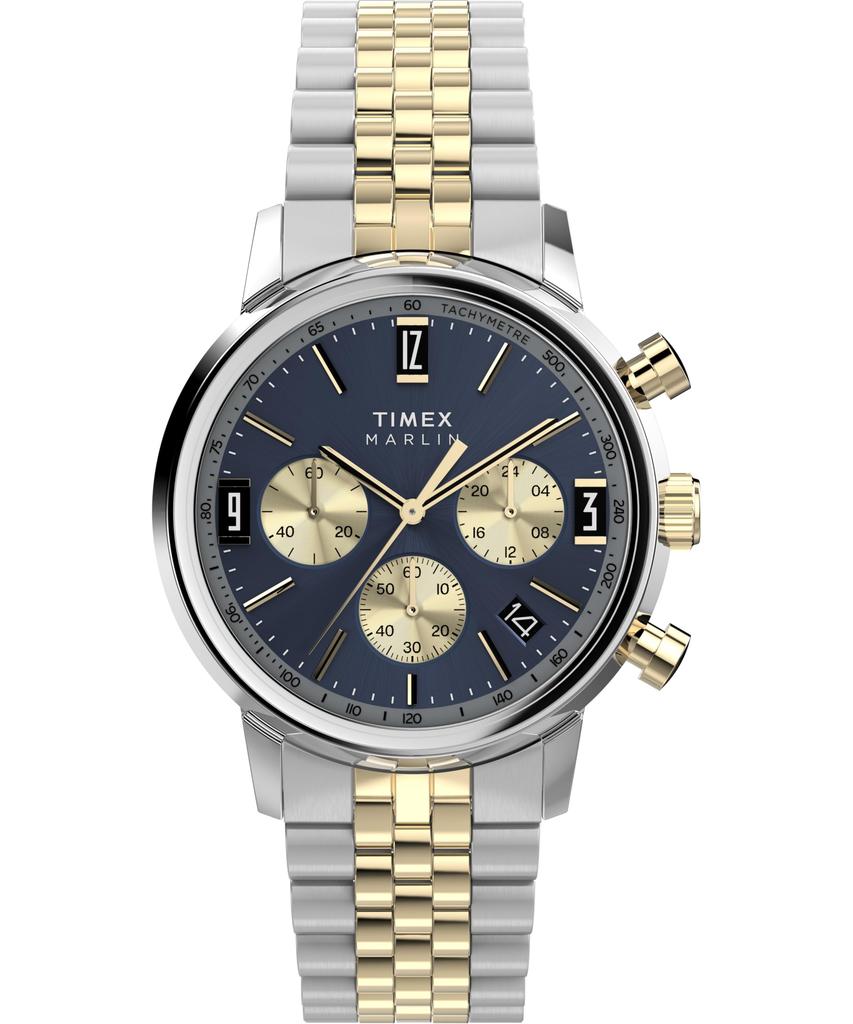 TIMEX Кварцевые часы Merlin TW2W60200 Синие 40 мм