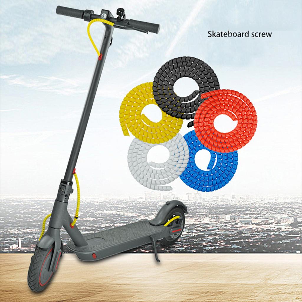 Защита троса тормоза самоката, оплетка троса, 2 м, спиральная трубка для самоката, защита троса, спиральная оплетка для тормозной линии