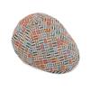 Винтажный берет Женская британская кепка-форвард Кепка газетчика Цветная жаккардовая клетчатая кепка