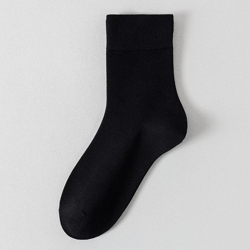 Женские летние тонкие однотонные влагоотводящие дышащие бесшовные свободные носки-трубы из хлопка