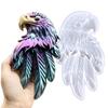Semisolid Three Feather Eagle Silicone Mold DIY Creative Eagle Desktop Drip Molds Home Decoration Craft Making Tools