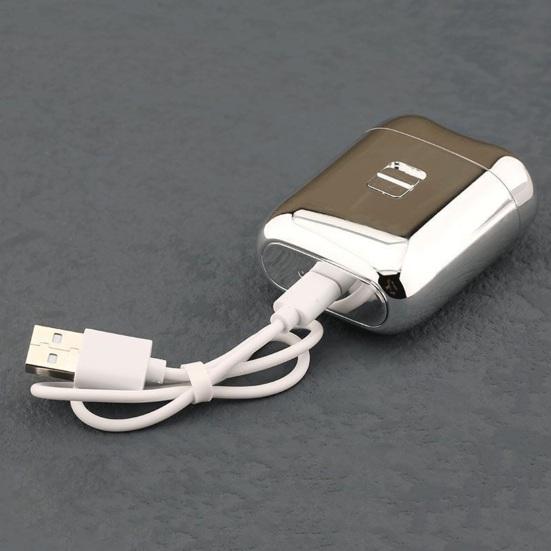 Электробритва карманного размера, острое лезвие, низкий уровень шума, сильная мощность, моющаяся, глубокое бритье, интерфейс Type-C, двойная головка, мужская бритва для бороды, использование в командировке