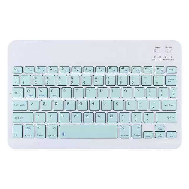 Ультратонкий беспроводной Bluetooth-набор: клавиатура и бесшумная мышь для iPad и планшетов - Портативный и перезаряжаемый