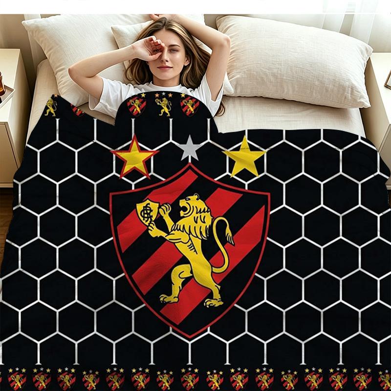 Sport Club Do Recife Print Flannel Blanket High Quality Warm Comfortable Cover for All Seasons Perfect for Gifts Home Decor