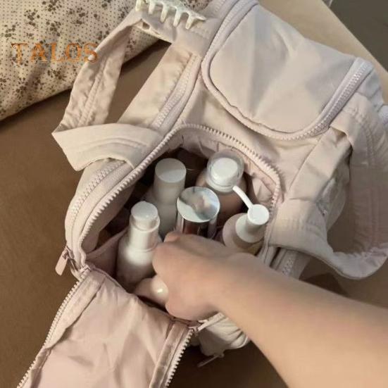 Дорожная косметичка Большая вместимость Широко открывающаяся сумка-органайзер для туалетных принадлежностей Влажная косметичка с ручкой для аксессуаров Туалетные принадлежности Путешествия