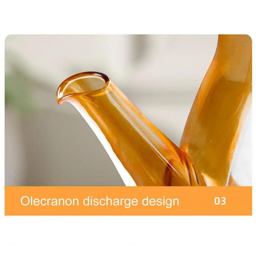 Leakproof Cooking Oil Bottle Rubber Base Soy Sauce Pot Multipurpose Glass Oil Cruet Container  Home