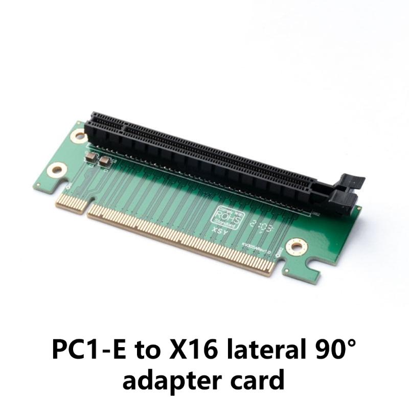 Speed PCIe 16x Flexible Risers Cable, Male to Female GPU Extension for Space Saving Builds 90°Low Profiles Extension